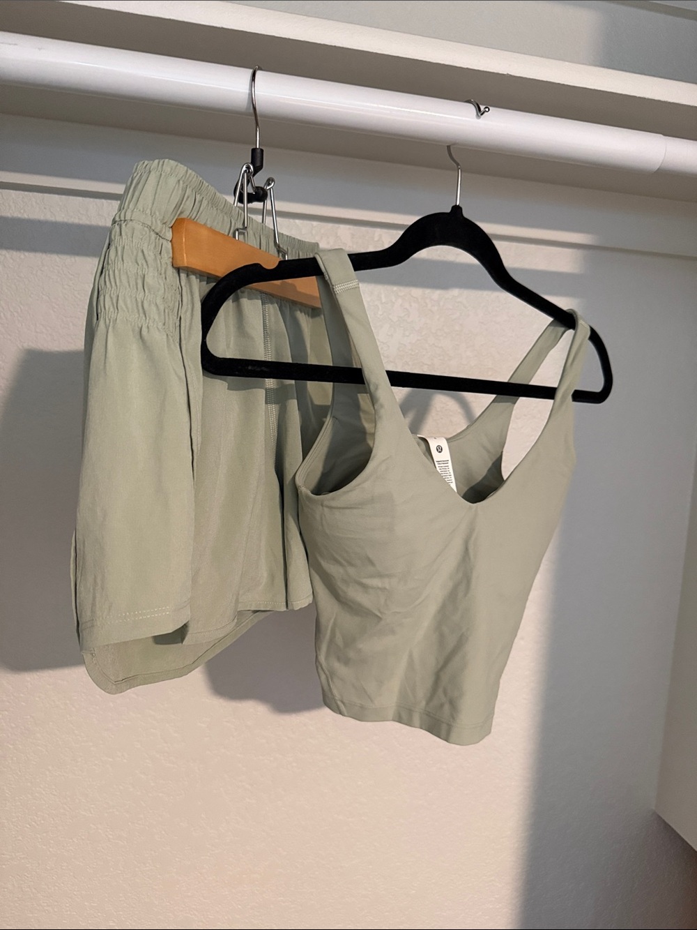 lululemon athletica Sage Green Align Tank & Shorts Set